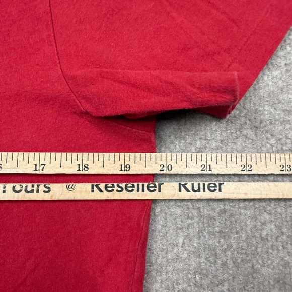Vintage Hollister T Shirt Men's Size L Red Short Sleeve Crew Neck Y2K Tee - Picture 6 of 7